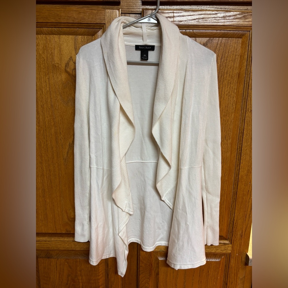 White House Black Market cardigan - white XS shawl collar